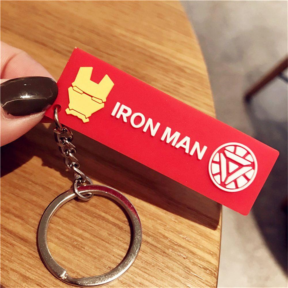 Móc Chìa Khóa Xe Hơi In Hình Siêu Anh Hùng Marvel Đẹp Mắt