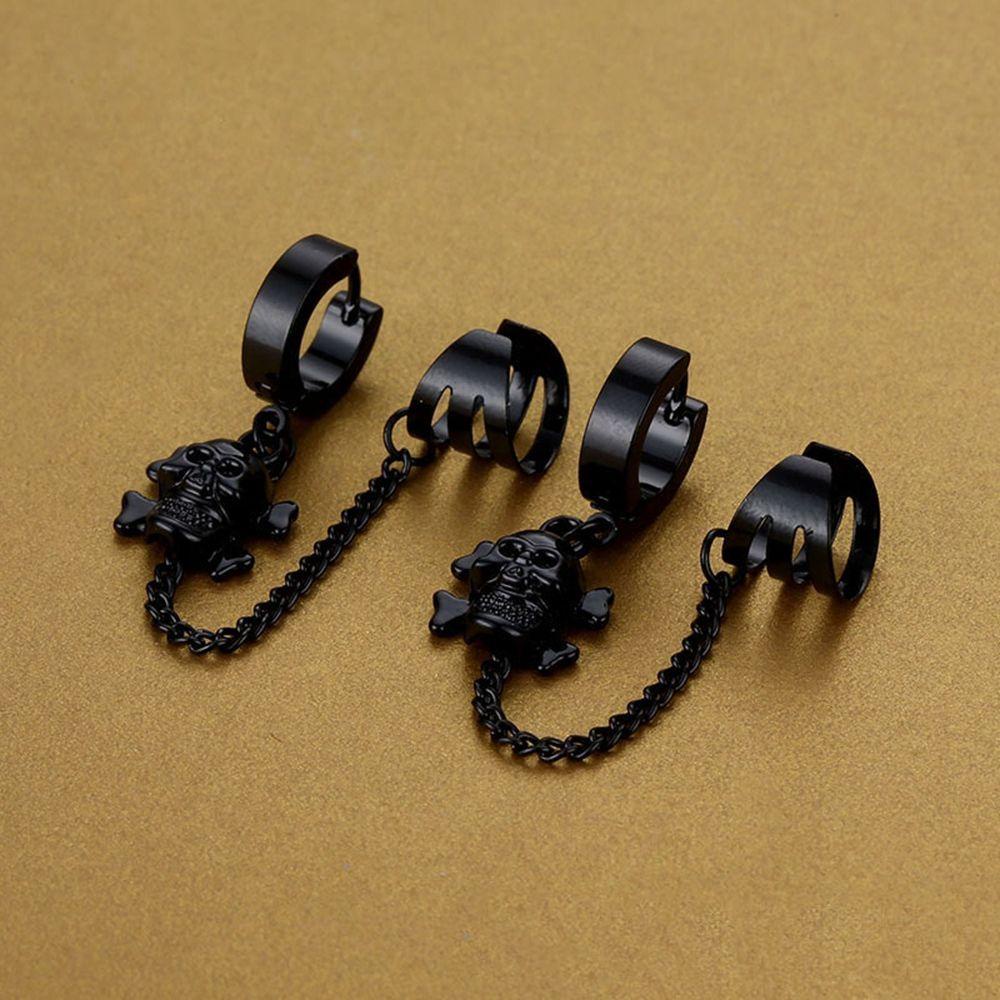 Khuyên Tai Dạng Vòng Hình Ngôi Sao Rỗng Bằng Thép Không Gỉ Đơn Giản Cho Nam Và Nữ