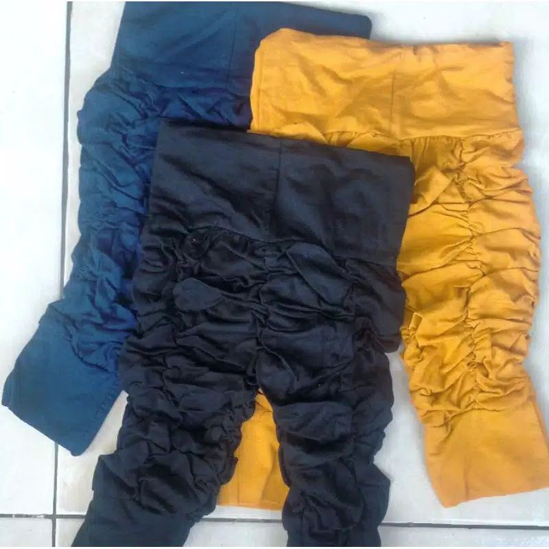 Quần Legging Đen Xếp Ly Thời Trang Cho Bé Gái 6 7 8 9 10 Tháng 1 Tuổi