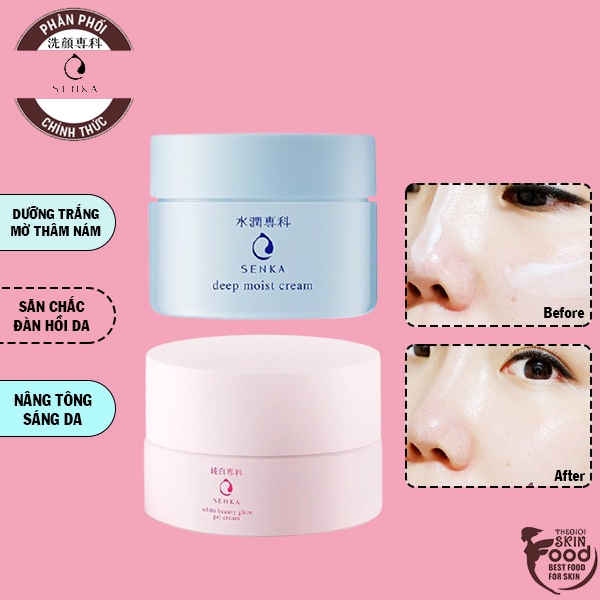 Kem Dưỡng Trắng, Cấp Ẩm, Mờ Thâm Nám Senka Cream