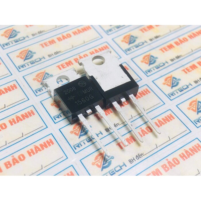 Combo 4 chiếc Diode xung MUR1560G TO-220AC 15A 600V hàng nhập khẩu