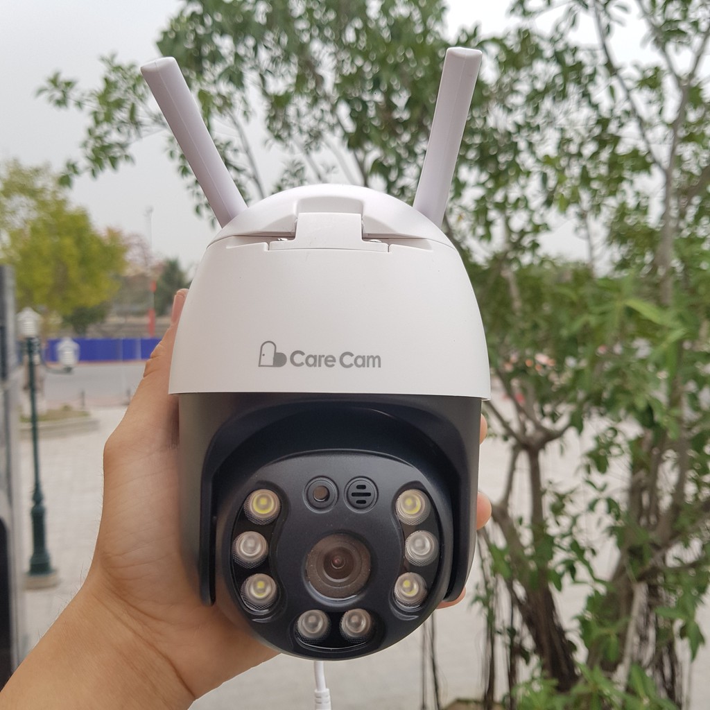 Trọn bộ 3 Camera WIFI Care Cam trong nhà và ngoài trời chống nước xoay 360 độ đàm thoại 2 chiều