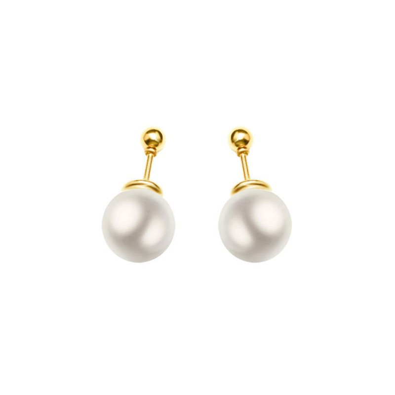 Bông Tai Nữ Đeo 2 Kiểu Titan Ko Đen TT 2892