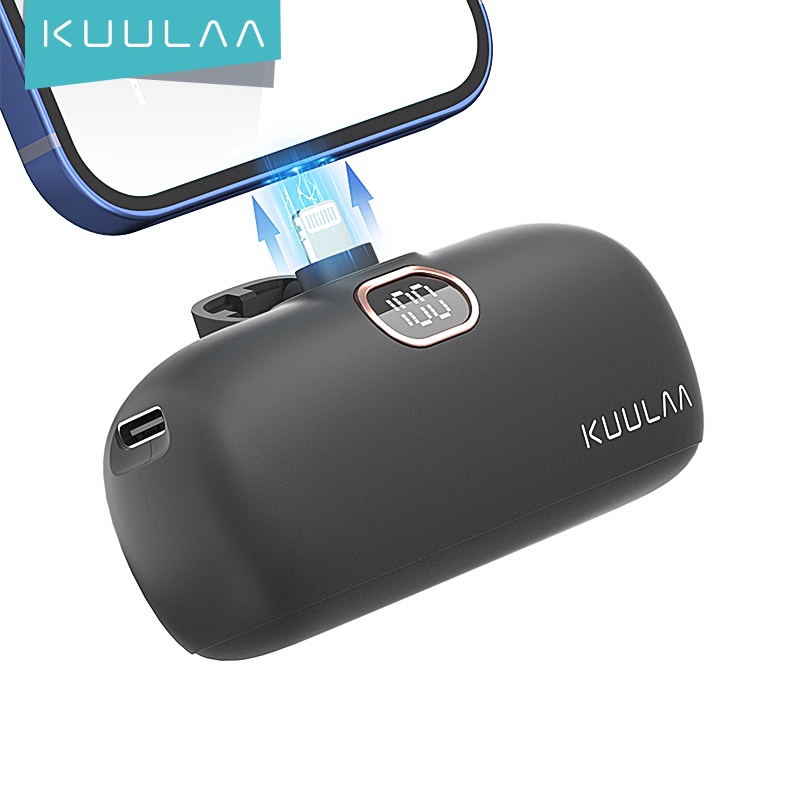 【Hàng tồn kho Việt Nam】KUULAA Mini Power Bank 5000mah Sạc di động Pin ngoài Sạc nhanh 18W 20W Power 