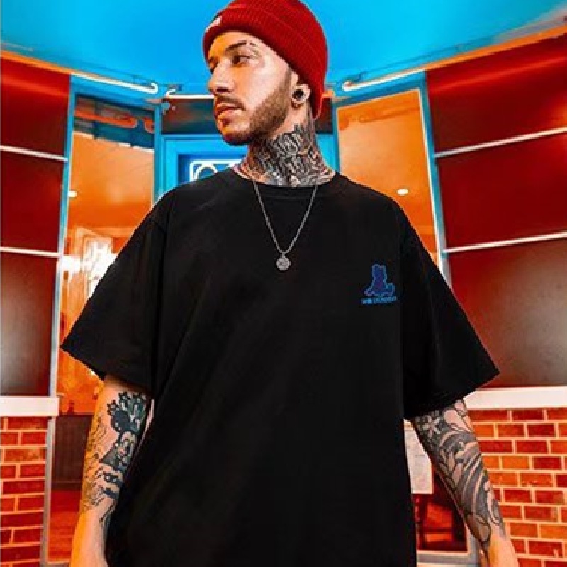 Áo Thun Tay Ngắn Dáng Rộng In Họa Tiết Hoạt Hình Phong Cách Hip Hop Đường Phố Hàn Quốc Thời Trang Mùa Hè Cho Nam M-8XL