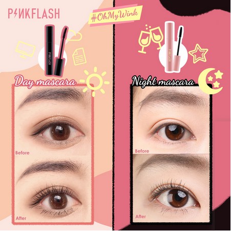 Pinkflash  Mascara Sợi Silicone Làm Dài Và Dày Mi Chống Thấm Nước
