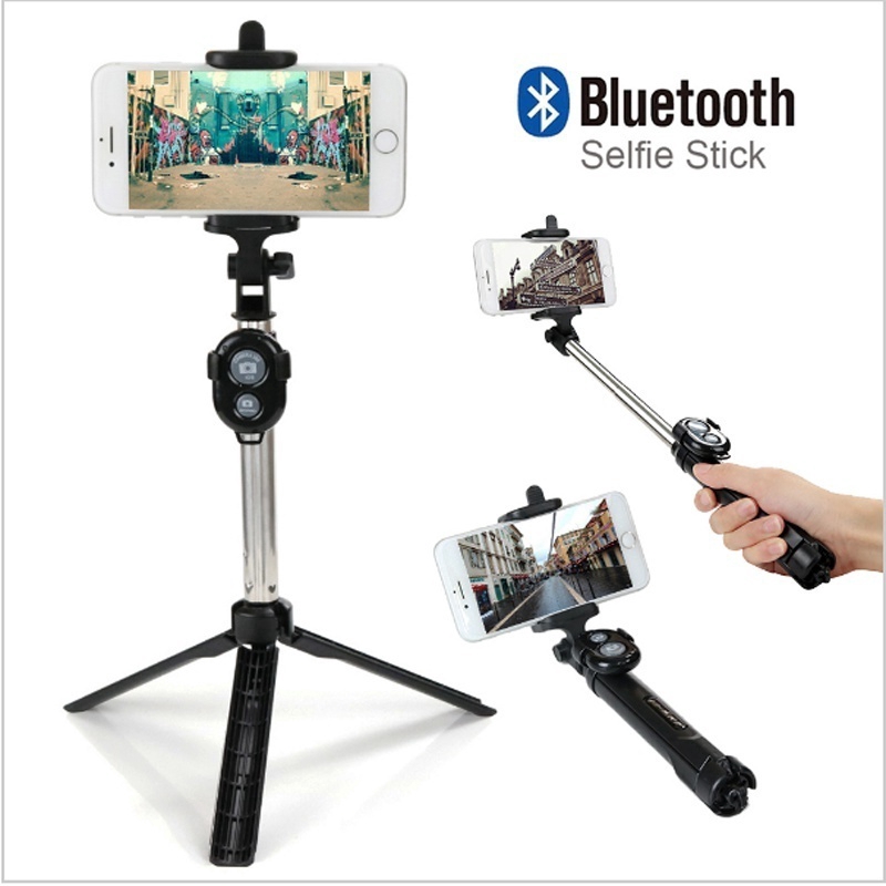 Gậy selfie gấp gọn có chân tripod kết nối Bluetooth điều khiển từ xa cho điện thoại thông minh | BigBuy360 - bigbuy360.vn