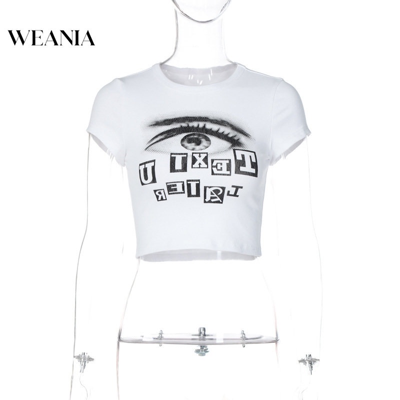 Áo Thun Tay Ngắn Hoạ Tiết Chữ In Thiết Kế Đơn Giản Hợp Thời Trang