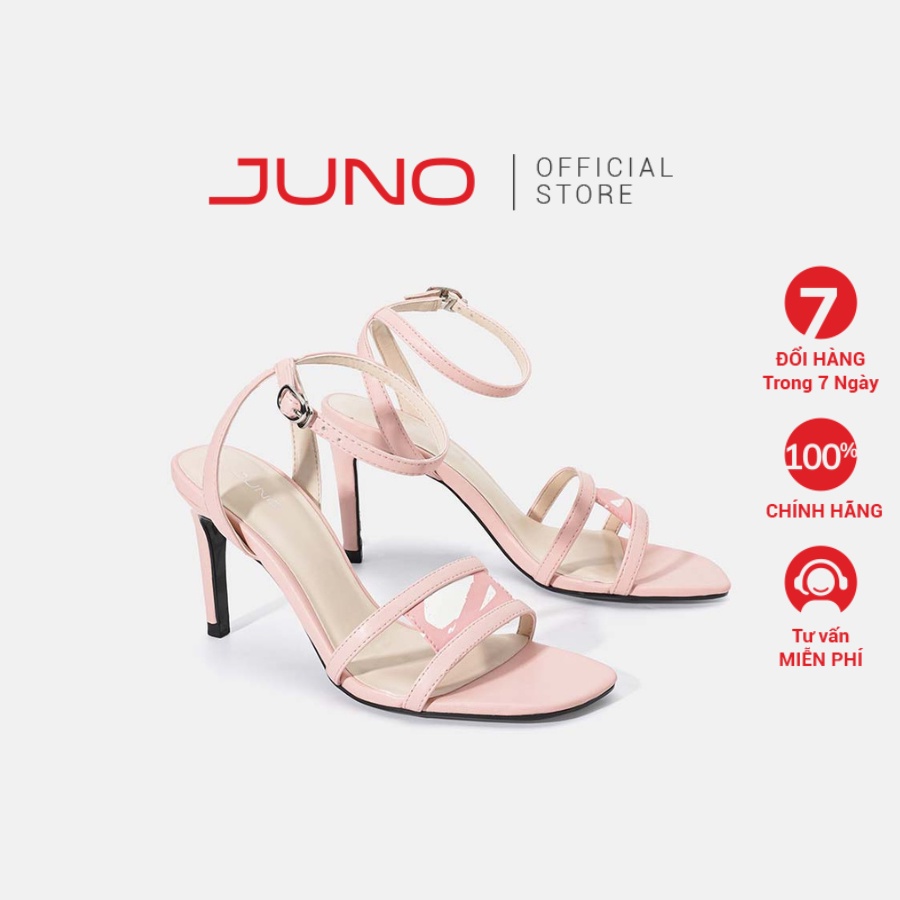 JUNO - Giày Sandal Mũi Vuông In Họa Tiết Vệt Hoa - SD09089