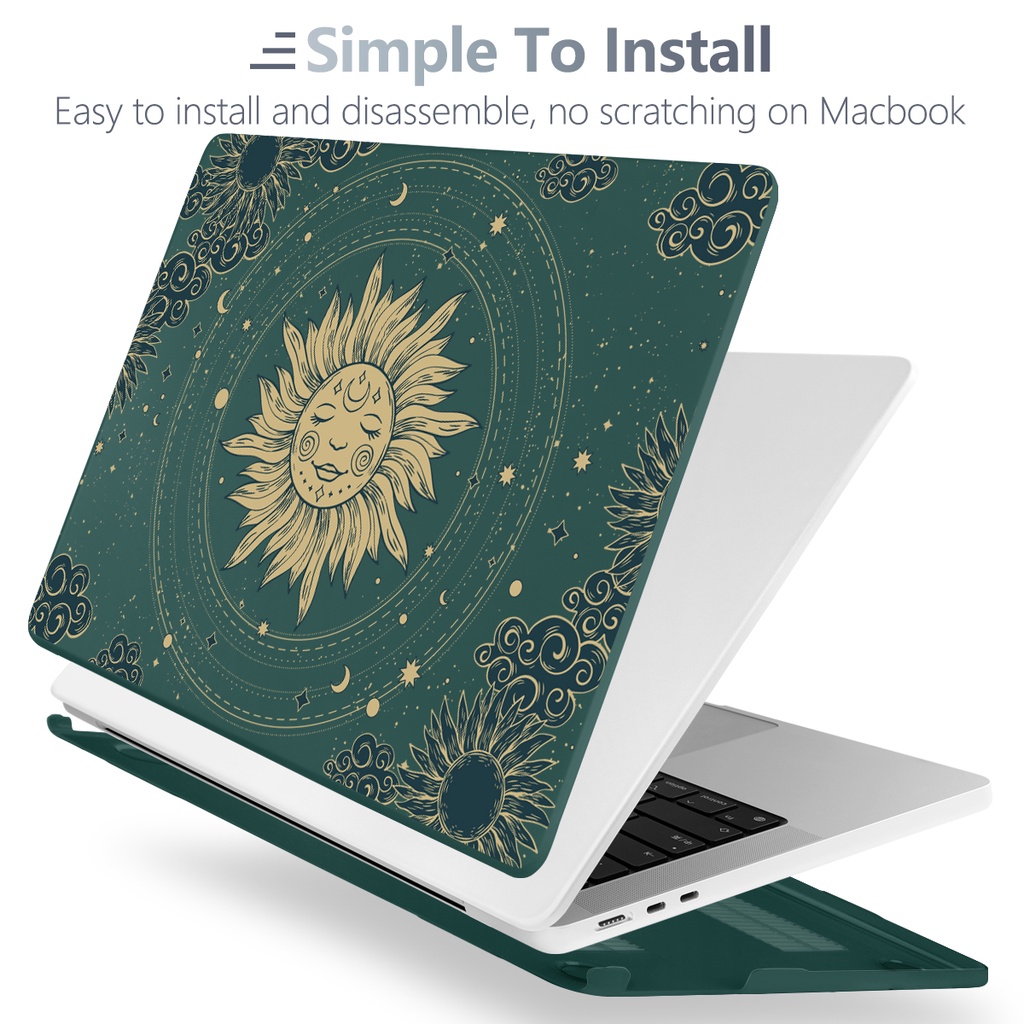 Ốp Máy Tính Bảng 4 Trong 1 Cho MacBook M2 Air13.6 A2681 A2338 M1 Air13 A2337 A2179 A1932 Pro13 14 A2442 A2289 A2251 A1708 A1989 A2159 A1466 A1369