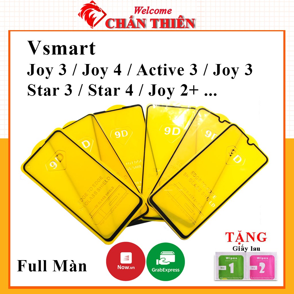 Cường lực vsmart live 4 active 3 joy 3 joy 4 joy 2+ aris pro star 3 4 5 full màn tổng hợp Kính [9D]