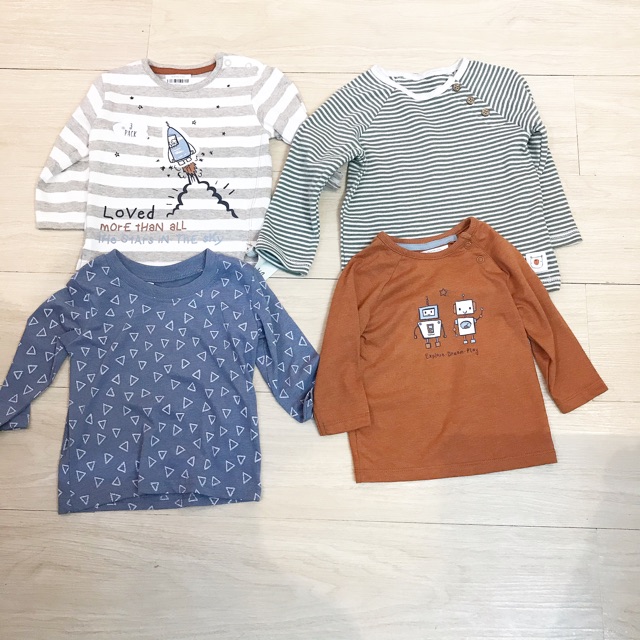 Áo phông mỏng dài tay bé trai