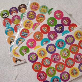 Set 10 túi Sticker lời khen tiếng anh