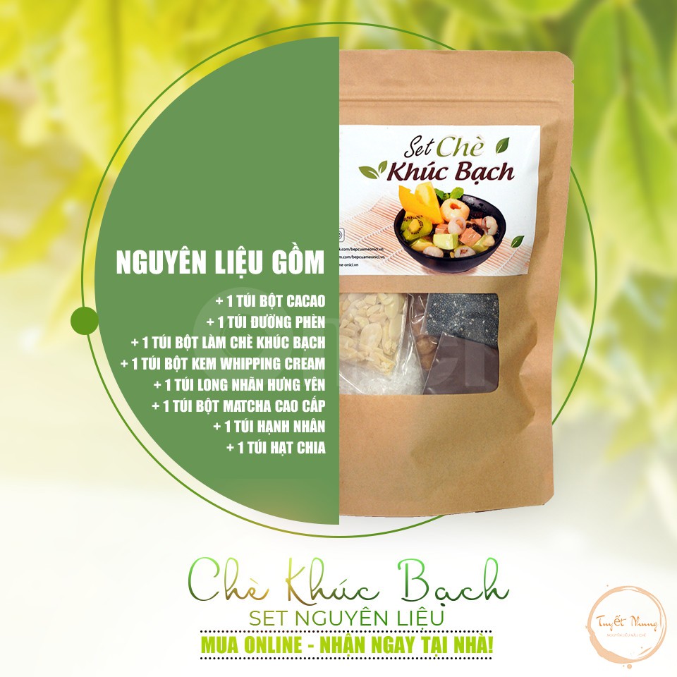 [ Now Ship] Set Chè Khúc Bạch Tự Nấu ( Set Tuỳ Chọn) Tặng Kèm Công Thức - TUYẾT NHUNG | BigBuy360 - bigbuy360.vn