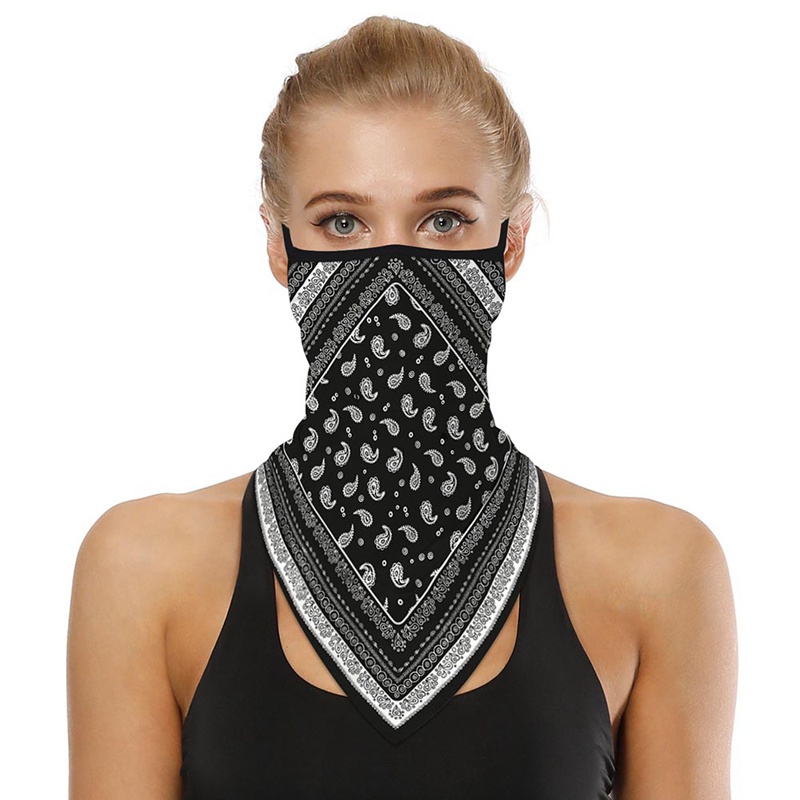 Khăn che mặt bandana chống gió/ chống bụi bằng vải thun lạnh cho đi xe mô tô/ đạp xe đạp