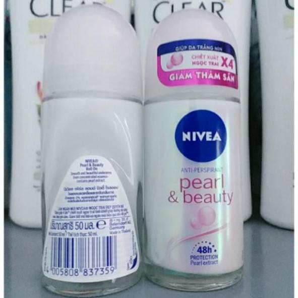 mailinh_4647 (Mẫu mới)Lăn ngăn mùi Nivea Pearl And Beauty - Ngọc trai sáng mịn 50ml