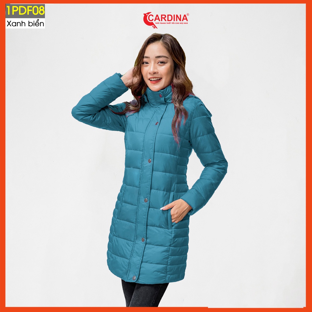 Áo phao nữ CARDINA cao cấp dáng dài siêu nhẹ siêu ấm cho mùa đông không lạnh 1PDF. | BigBuy360 - bigbuy360.vn