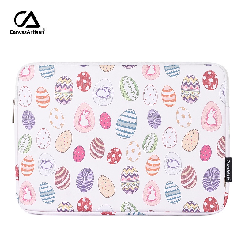 CanvasArtisan Túi da chống nước hình trứng phục sinh thích hợp cho laptop Acer Dell Matebook Air Pro 11/ 12/ 13/ 14/ 15 inch