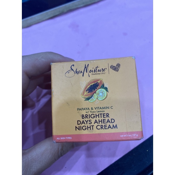 kem dưỡng da ban ngày và đêm sáng da papaya& vitaminC Shea moisture 57g