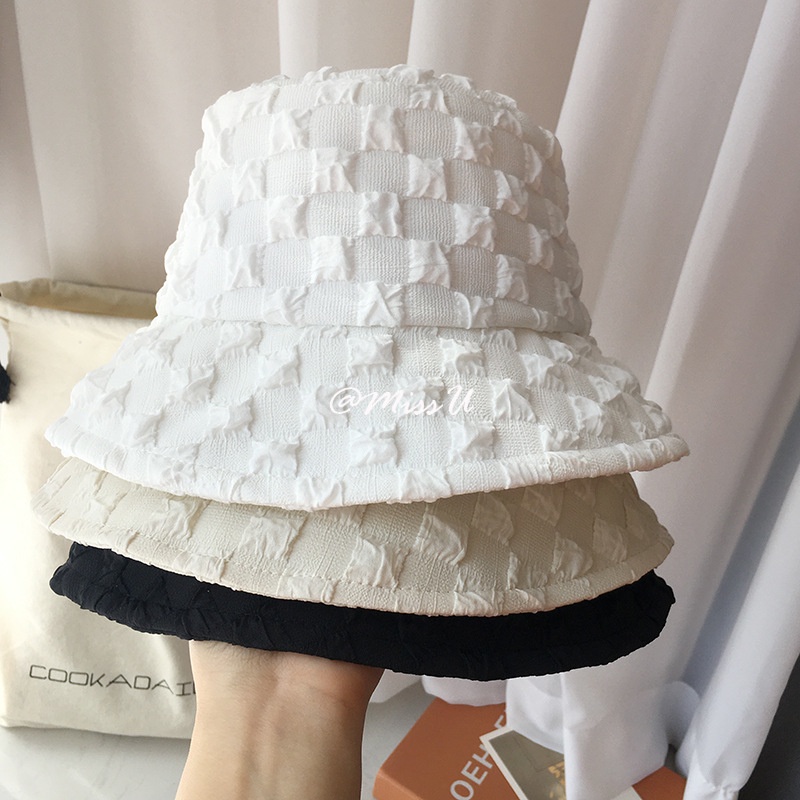 Mũ Tai Bèo Chống Nắng Xếp Ly Vải Mềm Kiểu Hàn Quốc Thời Trang Mùa Hè Cho Nữ