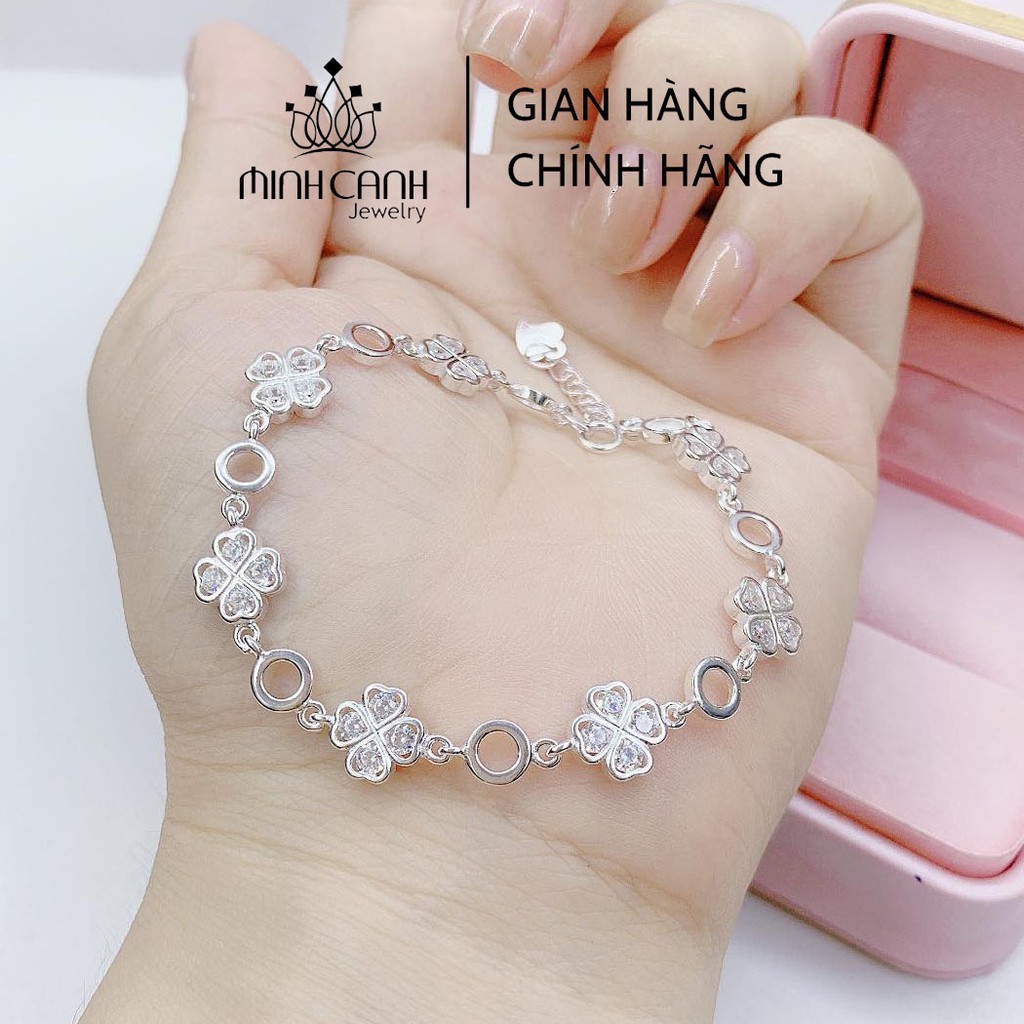 Lắc Tay Nữ Cỏ 4 Bạc 925 May Mắn Dạng Chuỗi - Minh Canh Jewelry