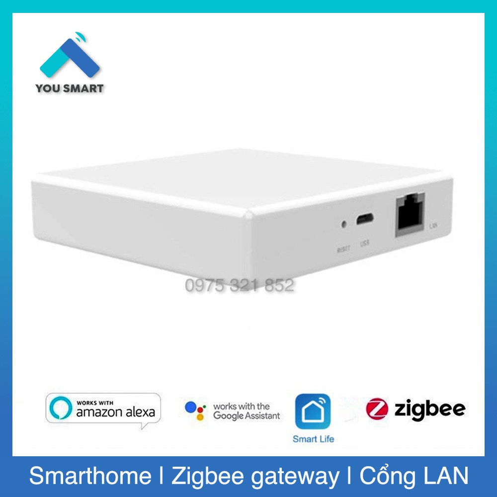 [Zigbee 3.0] Bộ Điều Khiển Trung Tâm Zigbee Tuya 3.0, Hub Zigbee Tuya dây LAN hoặc kết nối Wifi