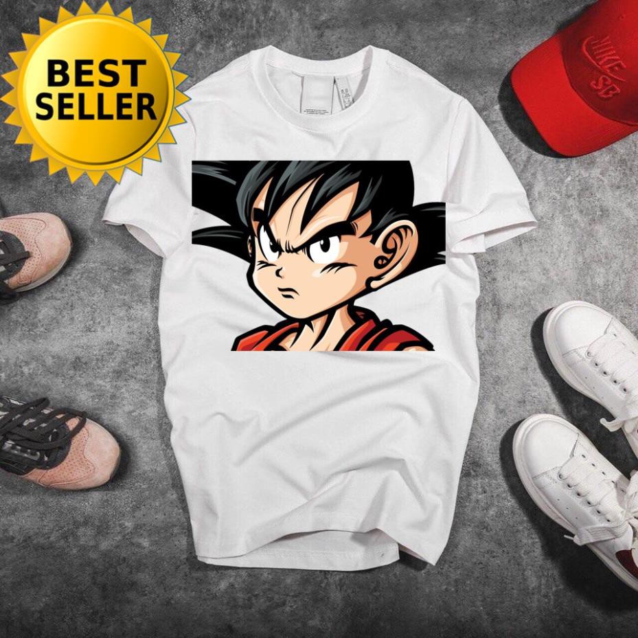 HOT- Áo thun Son Goku Dragon Ball 7 Viên Ngọc Rồng Saiyan Cá tính 41-45 - Áo thun tay lỡ cặp đôi Hàn Quốc