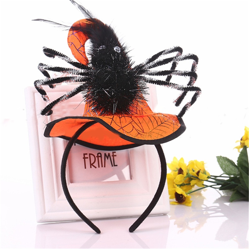 Flgo Băng Đô Cài Tóc Hình Nón Phù Thủy Trang Trí Lễ Halloween