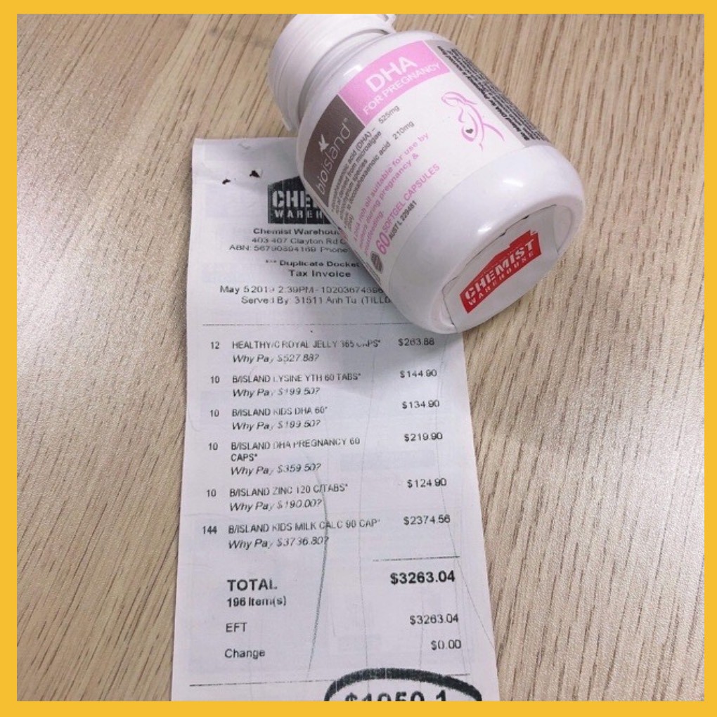 DHA Bầu Nuôi Bé Thông Minh Từ Trong Bụng Mẹ Bioisland Lọ 60 Viên