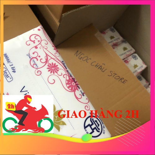 Khăn giấy ăn hàng không cao cấp 1 gói rút dai mịn không mùi hóa chất NGỌC CHÂU STORE