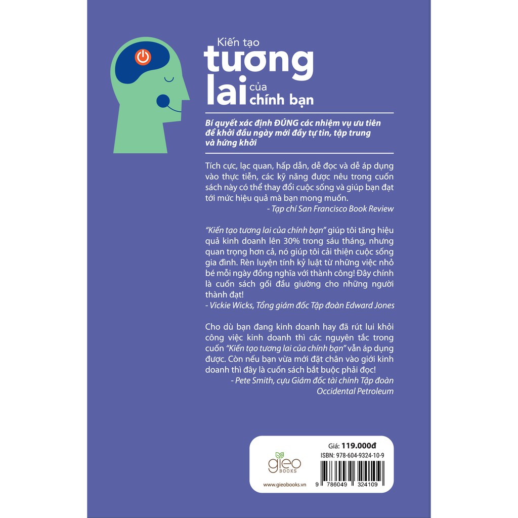 [Sách] Kiến Tạo Tương Lai Của Chính Bạn- 8 Cách Thay Đổi Thói Quen Đểu Tối Ưu Hóa Hiệu Suấ