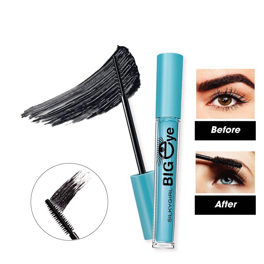 Mascara Dài Và Dày Cong Mi Silkygirl Big Eye Collagen 5ml - Khongcoson