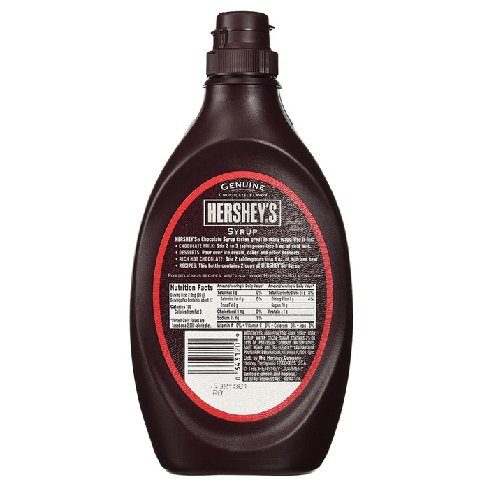 Siro Socola Nguyên Chất Mỹ Hershey's 680gr