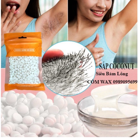 [Sáp dẻo Coconut &amp; Trong suôt] Sáp wax lông nóng dạng hạt đậu dòng cao cấp mới siêu bám lông