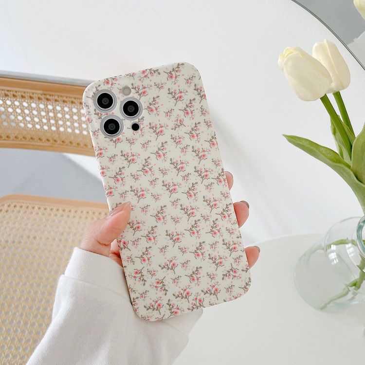 Ốp Điện Thoại Mềm Chống Rơi Họa Tiết Hoa Oải Hương Cho IPhone 12 11 7 8 + SE X XS XR XSMAX 11 11pro 11promax 7 12 12promax