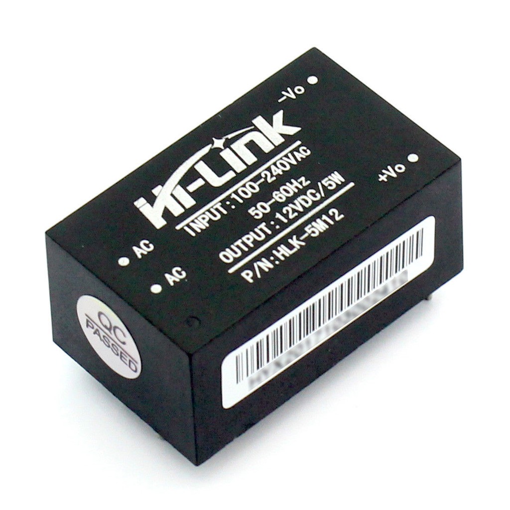 Bộ chuyển đổi nguồn AC-DC Hi-Link HLK-5M12 220V - 12V/5W [HTE Quy Nhơn CN2]