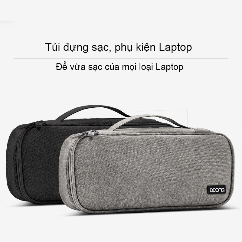 Túi Baona đựng sạc Laptop Máy tính xách tay, phụ kiện, chuột B002