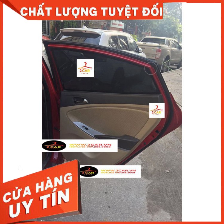 [Rèm loại 1] Rèm che nắng xe Hyundai Accent blue 2010-2016 Sedan có hút nam châm cao cấp