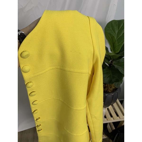 Áo blazer 2hand màu vàng tươi