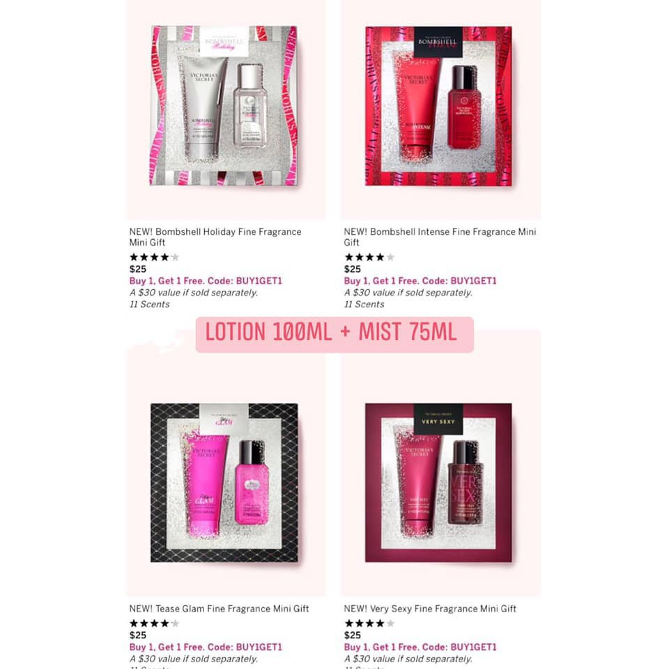 Set nước hoa + lotion Victoria’s Secret Bombshell HOliday