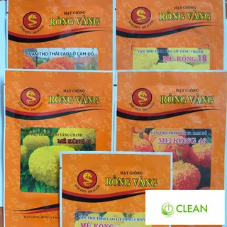 Hạt giống Vạn Thọ Thái Rồng Vàng F1, Hoa to 8-10cm, Màu Cam, Vàng; Cao Lỡ, Lùn - Sự lựa chọn của nhà vườn trồng Hoa Tết)