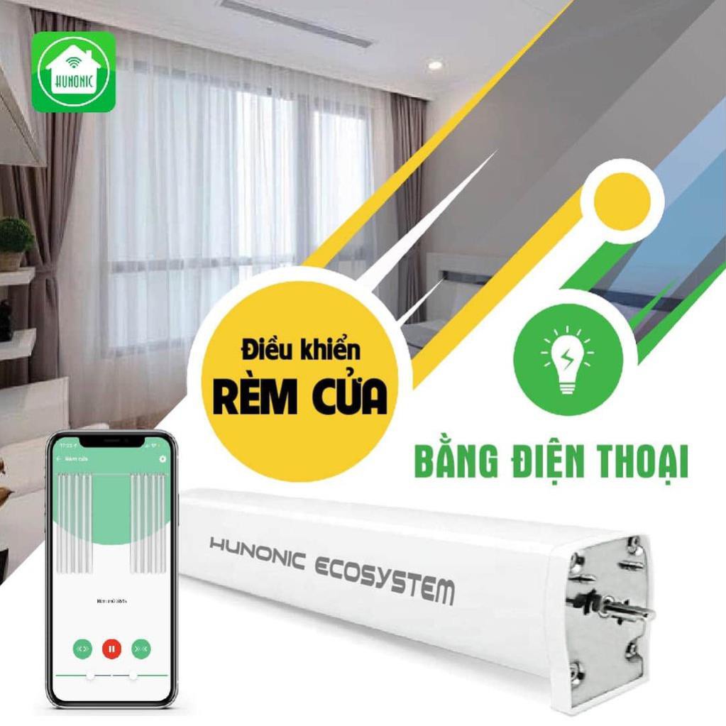 [BH 24 THÁNG] Động cơ rèm cửa thông minh Full phụ kiện Hunonic Ecosystem|Điều khiển rèm từ xa qua điện thoại|Giá tốt