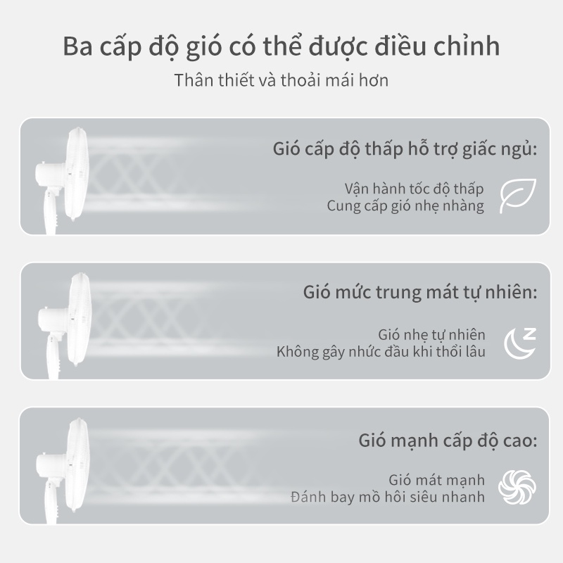 Quạt Cây Đứng Simplus 16 inch công suất gió lớn,tiêu thụ điện năng thấp và tiết kiệm năng lượng
