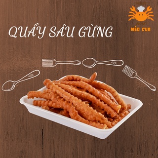 Quẩy Sâu Gừng/Quẩy Xoắn Gừng - Ăn Vặt Mèo Cua