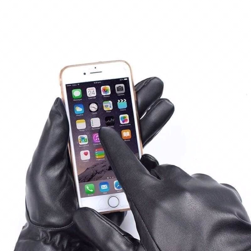 găng tay da nữ cảm ứng