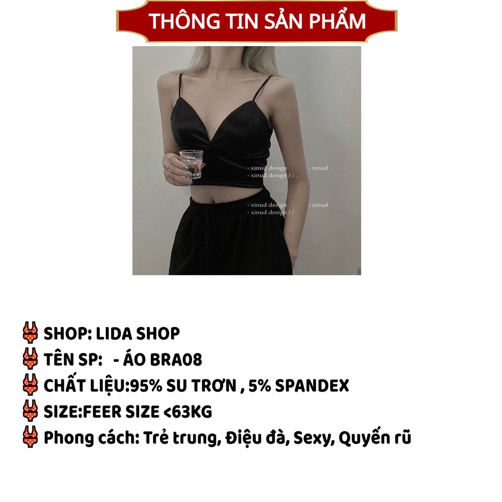 Áo Ngực Nữ thiết kế lụa bóng cao cấp thoáng mát MÃ Bra08