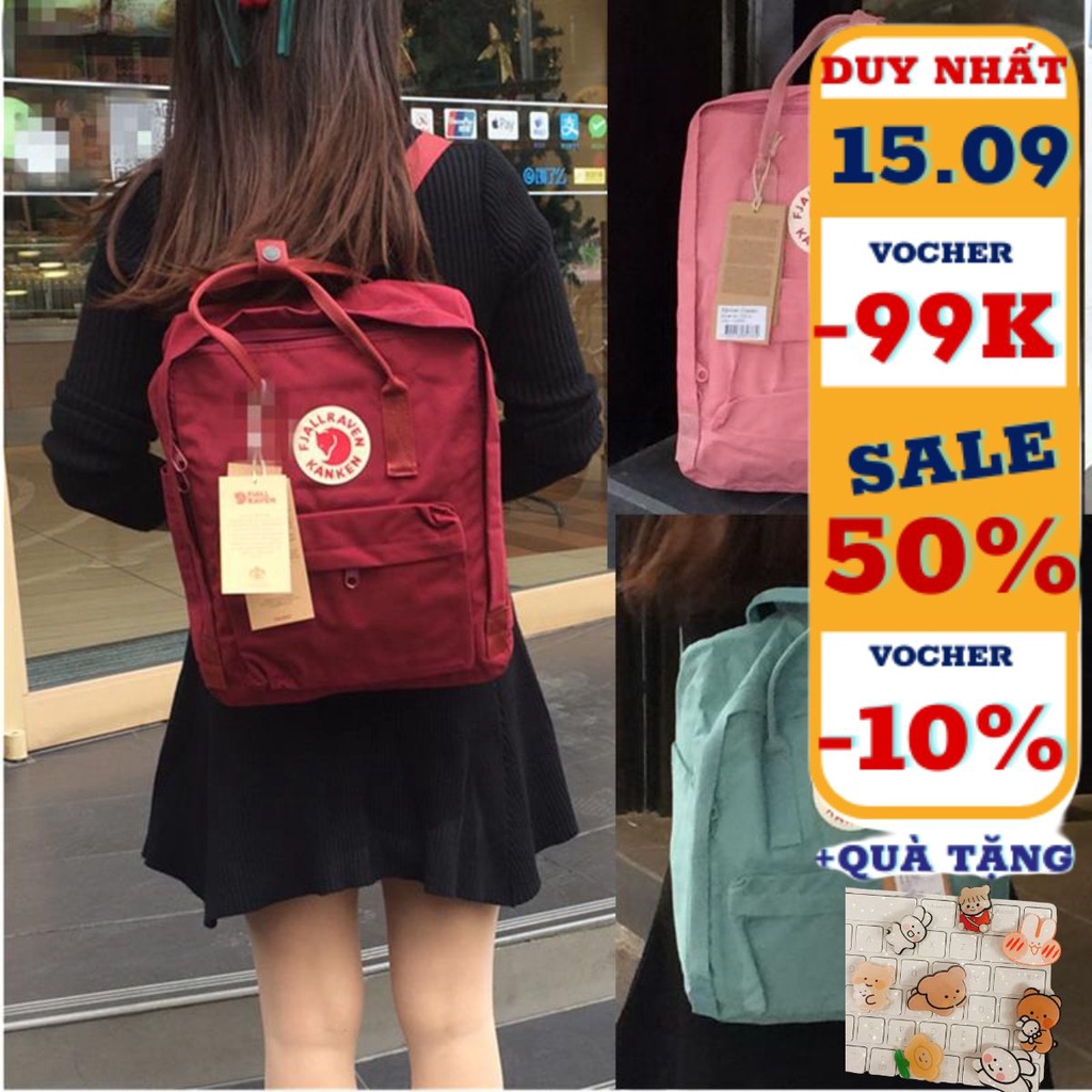 Balo Kanken nam nữ Unisex thời trang đi học SANTA STORE KKCLX vải chống nước đựng laptop A4 phong cách ulzzang Hàn Quốc