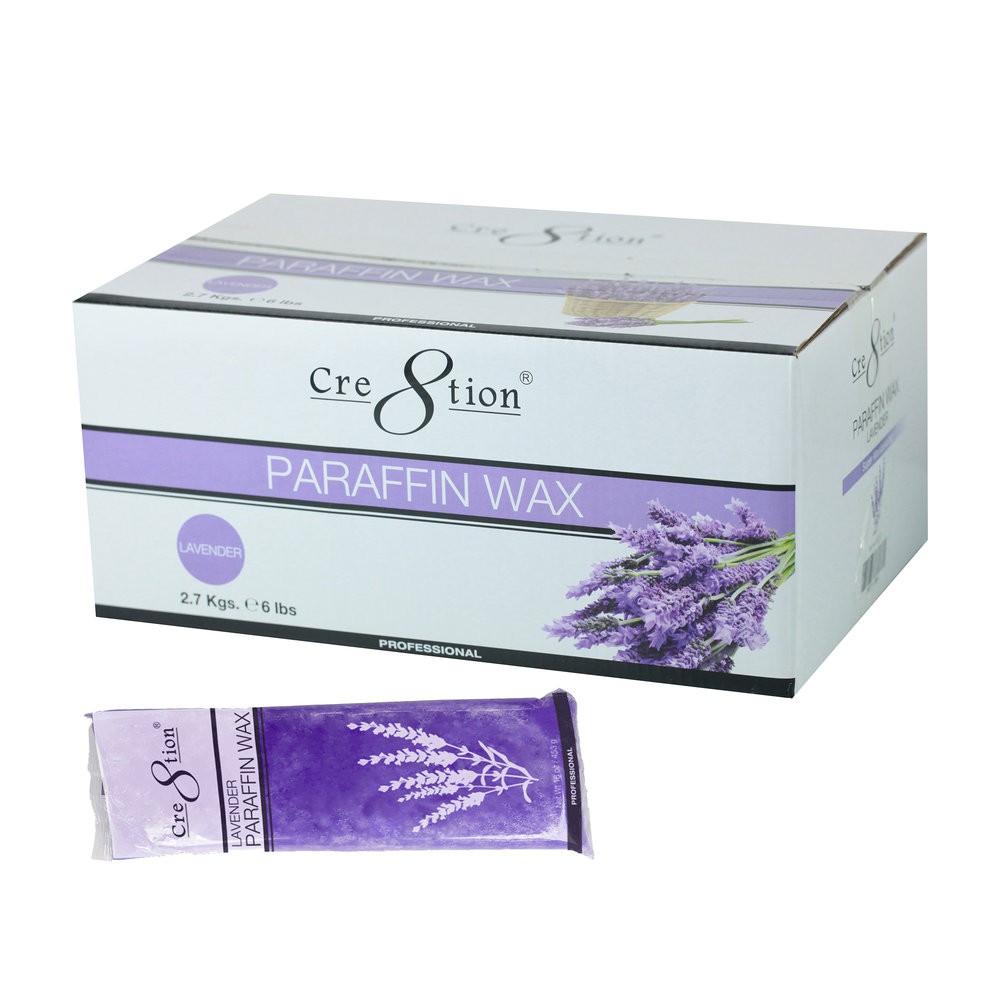 Hộp Paraffin Wax Cre8tion - Sáp làm mềm tay chân ( 6 cục/hộp) cho Nails & Spa