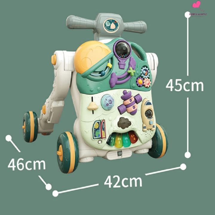 Xe Tập Đi Đa Năng Biến Đổi 5 Chức Năng Kèm Bàn Chơi Phát Nhạc Cho Bé