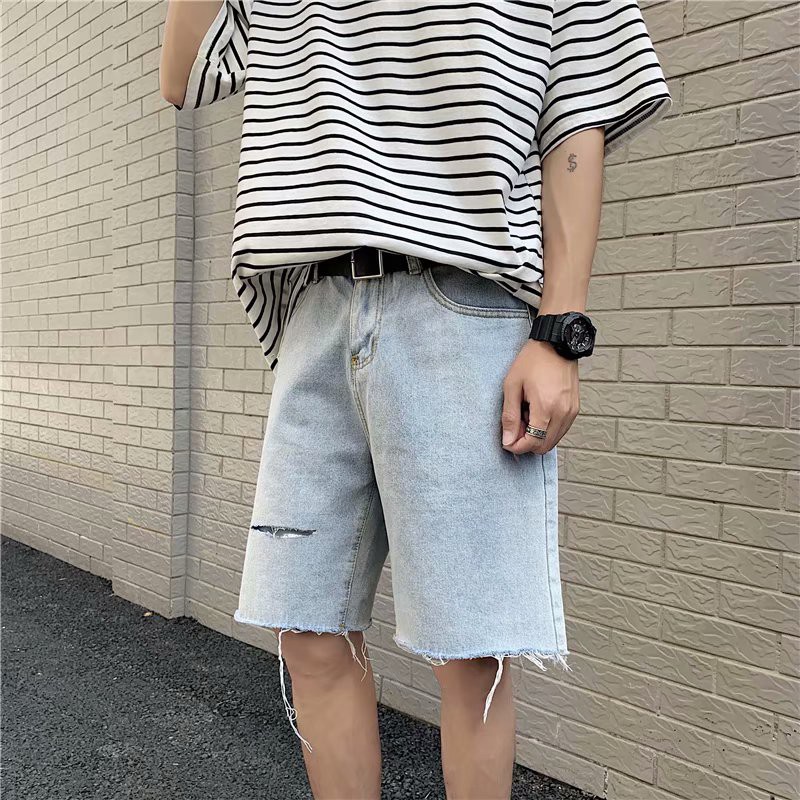 Quần Short Jeans Phong Cách Hàn Trẻ Trung thời trang cho nam- cam kết đổi trả nếu không ưng-Q14 | BigBuy360 - bigbuy360.vn
